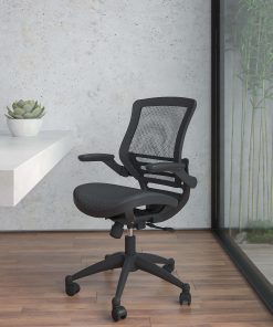 Flash Furniture Mesh Mid-Back Executive Office Chair, Black