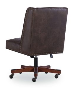 Linon Cooper Mid-Back Home Office Chair, Brown/Dark Walnut 2