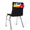 Victor Seat Sack® Chair Pockets, 17" x 1/2", Black, Bundle Of 10 Pockets
