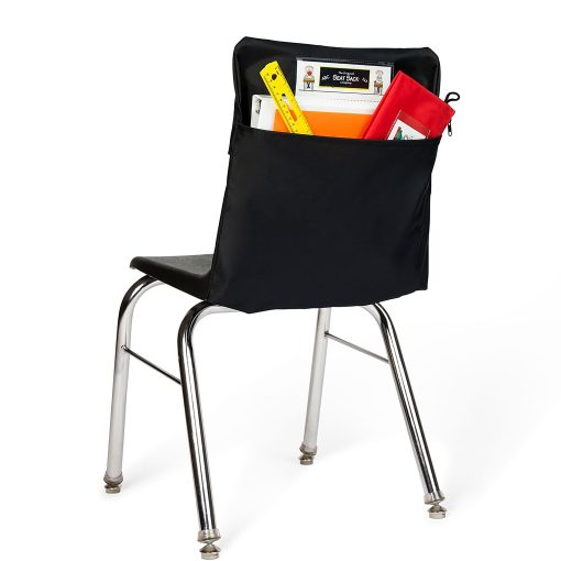 Victor Seat Sack® Chair Pockets, 17" x 1/2", Black, Bundle Of 10 Pockets