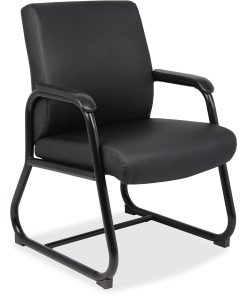 Boss Office Products CaressoftPlus™ Guest Chair with Antimicrobial Protection, Black 2