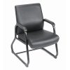 Thomasville® Fendley Ergonomic Vegan Leather Mid-Back Office Chair, Black/Brown 4