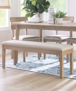 Powell Delavan Bench, Gray/Natural 2