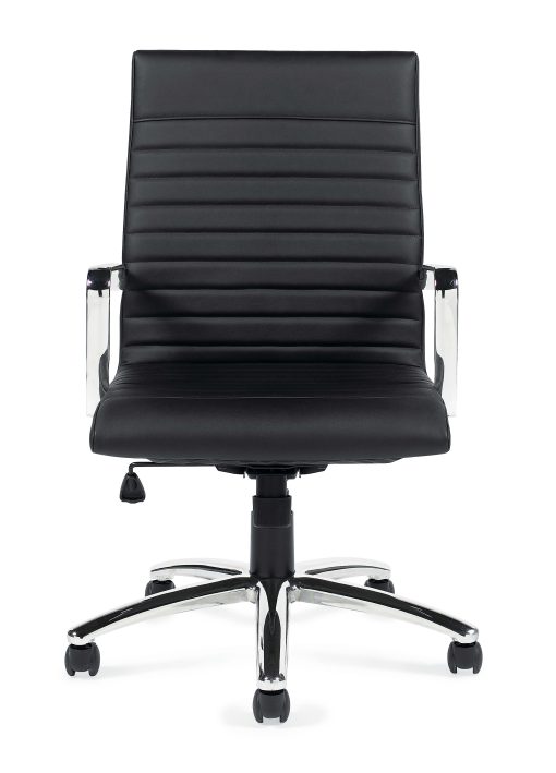 Offices To Go™ Luxehide Executive Bonded Leather Chair With Stitch Detail, Black - Image 2
