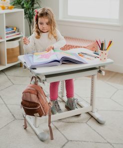 Mount-It! MI-10201 Kid’s Desk And Chair Set, Gray 2