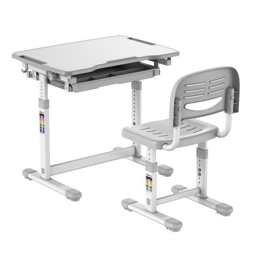 Mount-It! MI-10201 Kid's Desk And Chair Set, Gray