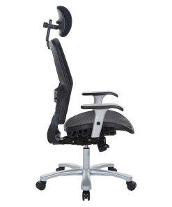 Office Star™ Space Seating 63 Series Air Grid Big And Tall Ergonomic Chair, Black/Silver 2