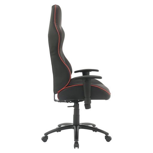 Office Star High Stakes Ergonomic Bonded Leather Computer Gaming Chair, Black/Red - Image 2