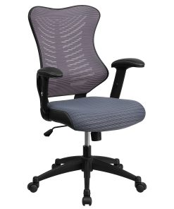 Flash Furniture Designer Ergonomic Mesh High-Back Swivel Chair, Gray/Black 2
