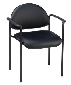 Lorell® Reception Guest Chair, Black 2
