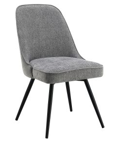 Office Star™ Martel Swivel Chair, Charcoal/Black