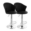 Glamour Home Aulani Upholstered Dining Chairs With Puffy Cushions, Brown, Set Of 2 Chairs 3