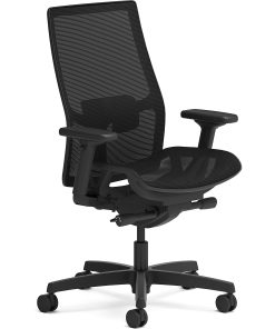 HON Ignition 2.0 Mid-back Mesh Seat Task Chair - Black Seat Color - Mesh Seat Material - Black Back Color - I2MSKY2IMTN