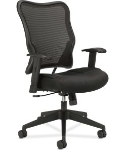 HON® VL702 Ergonomic Mesh High-Back Task Chair, Black 2