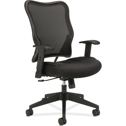 HON® VL702 Ergonomic Mesh High-Back Task Chair, Black - Image 2