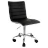 MooreCo Hierarchy Armless Mobile Chair With 5-Star Base, Soft Casters, Black 4