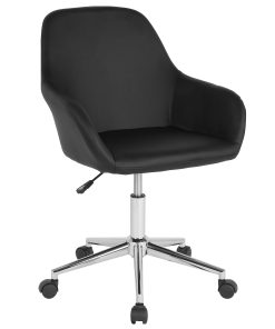 Flash Furniture Cortana Home And Office Mid-Back Office Chair, LeatherSoft, Black 2