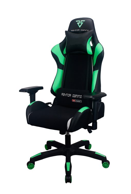 Raynor® Energy Pro Gaming Chair, Black/Green - Image 2