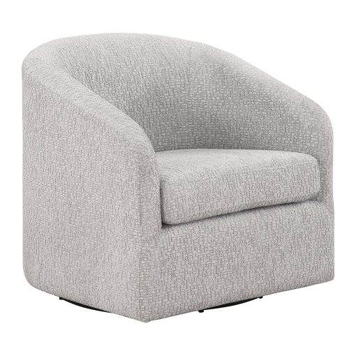 Office Star Parker Swivel Tub Accent Chair, Sterling - Image 2