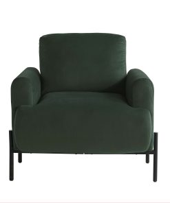 Lifestyle Solutions Kansas Polyester Accent Guest Chair, Green 2