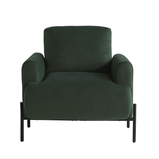 Lifestyle Solutions Kansas Polyester Accent Guest Chair, Green - Image 2
