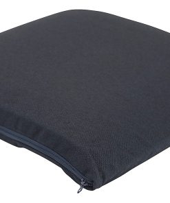 Master Memory-Foam Seat Cushion, 17"H x 17 1/2"W x 2 3/4"D, Black
