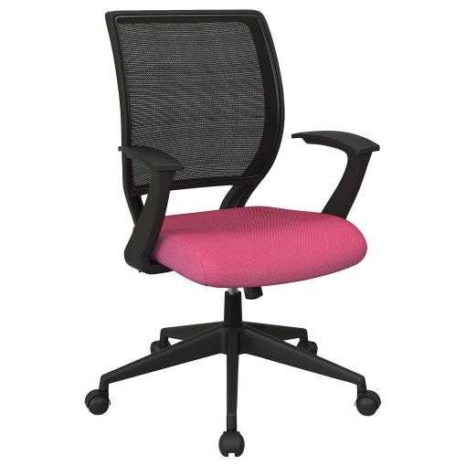 Office Star™ Work Smart Mesh Task Chair, Pink/Black