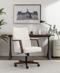 Finch NEO ONE Ergonomic Fabric Hi-Back Executive Office Chair, Cream