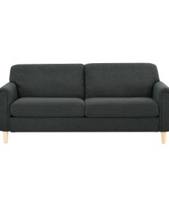 Serta Lachlan Fabric Sofa, 33-7/8"H x 78-1/3"W x 33-1/2"D, Charcoal/Natural