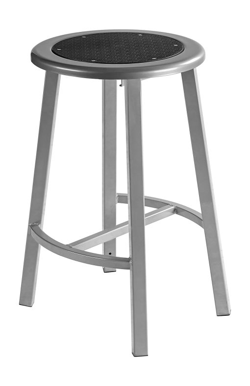National Public Seating Titan Stool, 24", Black/Gray