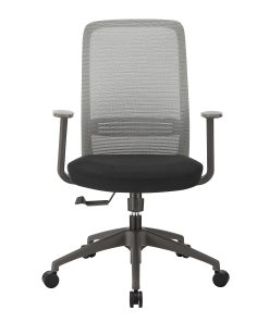 Eurostyle Kasper Mesh Mid-Back Office Task Chair, Gray/Black 2