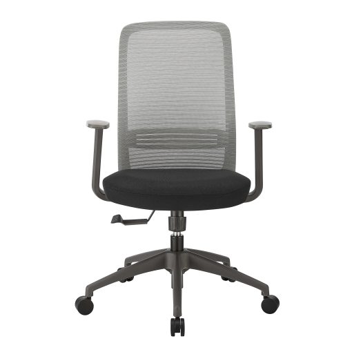 Eurostyle Kasper Mesh Mid-Back Office Task Chair, Gray/Black - Image 2
