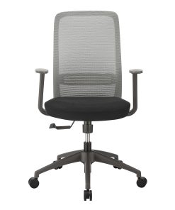 Eurostyle Kasper Mesh Mid-Back Office Task Chair, Gray/Black