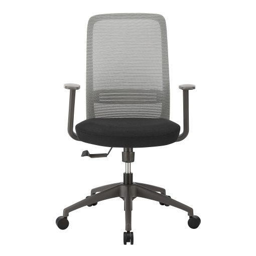 Eurostyle Kasper Mesh Mid-Back Office Task Chair, Gray/Black