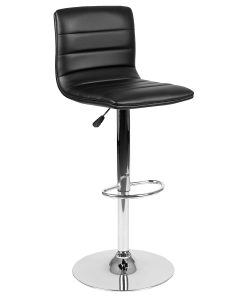 Flash Furniture Contemporary Adjustable Bar Stool, Black/Chrome 2