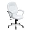 LYS Mid-Back Task Chair – Fabric Seat – Mid Back – 5-star Base – Black – Armrest – 1 Each 4