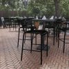 Powell Saddle Bar Stool, Antique Black 4