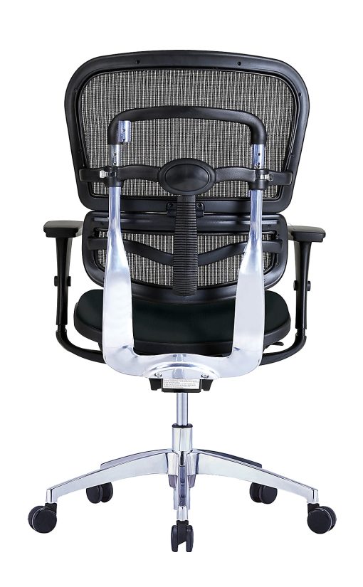 WorkPro® 12000 Series Ergonomic Mesh/Antimicrobial Vinyl Mid-Back Chair, Black - Image 2