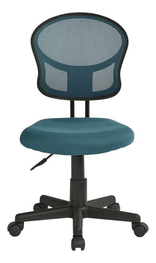 Office Star™ Mesh Mid-Back Task Chair, Blue/Black - Image 2