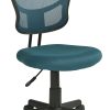 Office Star™ Mesh Mid-Back Task Chair, Blue/Black
