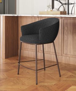 Zuo Essen Counter-Height Stool, Black/Bronze 2
