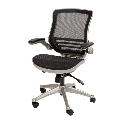 Flash Furniture Mesh Mid-Back Executive Office Chair, Black/Graphite Silver - Image 2
