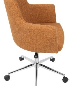 Lumisource Andrew Office Chair, Orange 2
