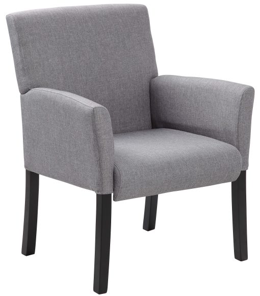 Boss Office Products Contemporary Guest Chair, Medium Gray