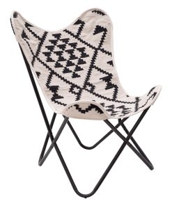 Zuo Rabat Accent Chair, Beige/Black