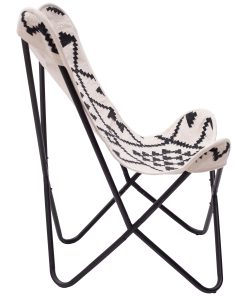 Zuo Rabat Accent Chair, Beige/Black 2