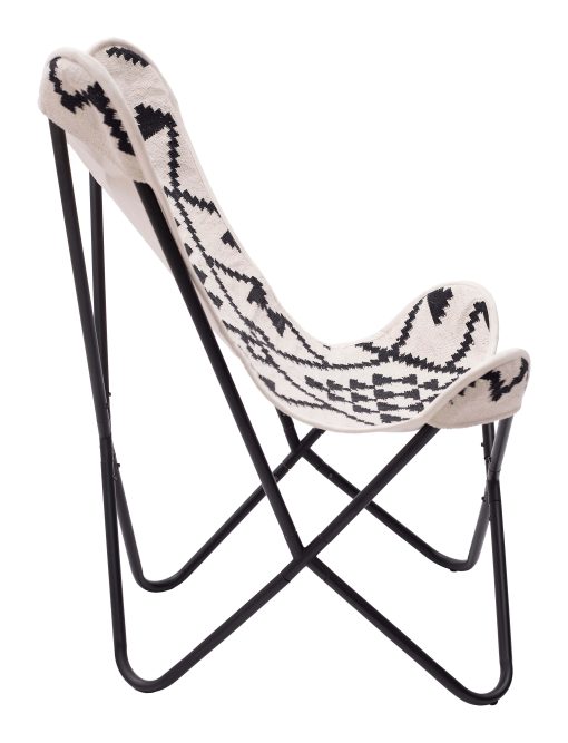 Zuo Rabat Accent Chair, Beige/Black - Image 2
