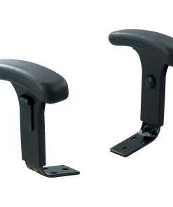 Safco® Armrests For Uber™ High-Back Chairs, T-Shaped, Black 2