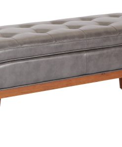 Ave Six Katheryn Storage Bench, Deluxe Pewter/Light Espresso 2