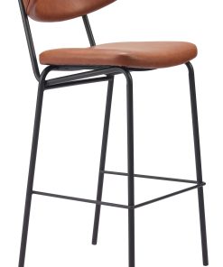Zuo Charon Barstools, Vintage Brown, Set Of 2 Barstools